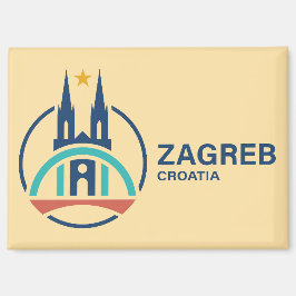 Zagreb Croatia Europe マグネット