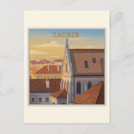 Zagreb - Croatia - Vintage Travel ポストカード