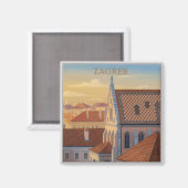 Zagreb - Croatia - Vintage Travel  マグネット (正面/裏面)