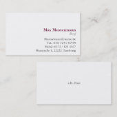 Zahntechniker Zahntechnikerin Visitenkarten 名刺 (正面/裏面)