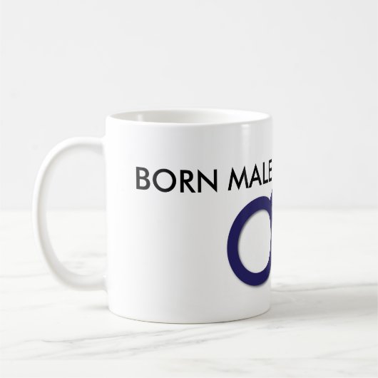 ZAKARMANのマグ: それの生まれる男性そして非常に嬉しい! コーヒーマグカップ (左)