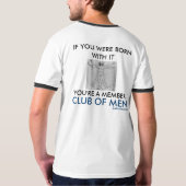 ZAKARMANの人の信号器のTシャツ: 生まれる男性 Tシャツ (裏面)