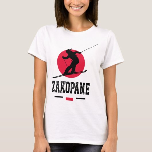 Zakopane Poland Ski Resort Tatra Polish Skiing Sou Tシャツ (正面)