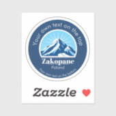 Zakopane Poland ski vacation  シール (シート)