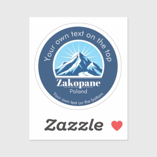 Zakopane Poland ski vacation  シール (シート)