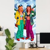 Zakopane Winter Après-Ski Escape Poster ポスター (ホームオフィス)