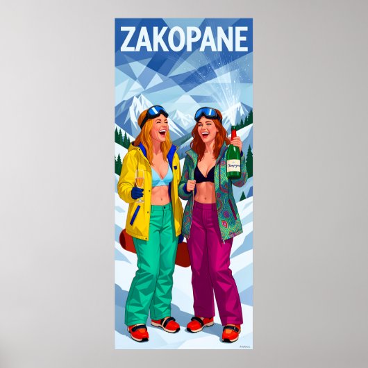 Zakopane Winter Après-Ski Escape Poster ポスター (正面)