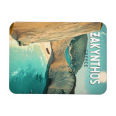 Zakynthos Greece Illustration Travel Art Vintage マグネット (横)
