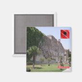 zAL009 ELBASAN城アルバニア、冷蔵庫 マグネット (正面/裏面)