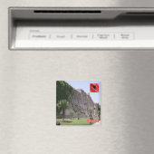 zAL009 ELBASAN城アルバニア、冷蔵庫 マグネット (インサイチュ (食洗機))