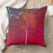 ZALMAXIホームレッドブルーバイオレット抽象芸術ツリー クッション (ブランケット)