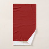 ZALMAXI HOME赤いロゴファン バスタオルセット (ハンドタオル)