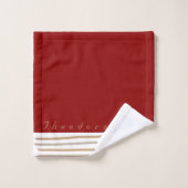 ZALMAXI HOME赤いロゴファン バスタオルセット (ウォッシュタオル)