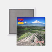 zAM008山ARARAT、アルメニア、アジア、冷蔵庫 マグネット (正面/裏面)