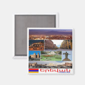 zAM011 I Love YERVAN, Armenia, Asia,冷蔵庫Magne マグネット (正面/裏面)