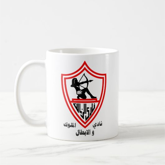 Zamalek SC – エジプト王とチャンピオンズクラブ コーヒーマグカップ (左)