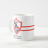 Zamalek SC Egyptian Football Team Zamalek Fans コーヒーマグカップ (正面左)