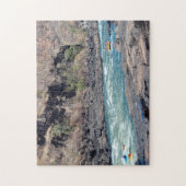 Zambezi川でジグソーカヌー。 ジグソーパズル (縦)