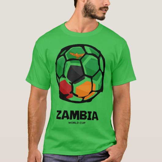 Zambia Country Flag Tシャツ (正面)