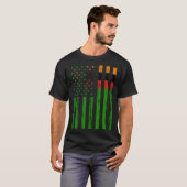 Zambia Flag America US It is in my DNA  for Zambia Tシャツ (正面フル)