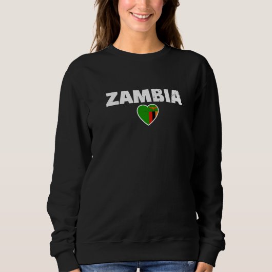 Zambia Proud Zambian Flag   スウェットシャツ (正面)