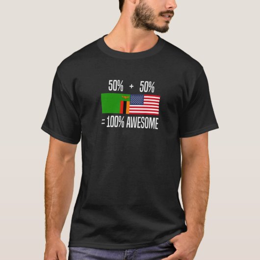 Zambian Roots Zambia Zambian American Premium Tシャツ (正面)