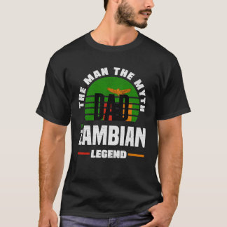 Zambian Zambia Zambian Flag Fathers Day Tシャツ