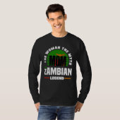 Zambian Zambia Zambian Flag Mothers Day Tシャツ (正面フル)