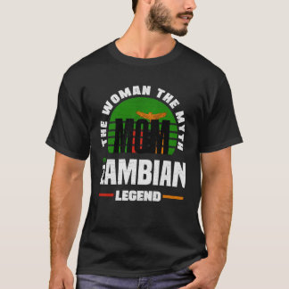 Zambian Zambia Zambian Flag Mothers Day Tシャツ