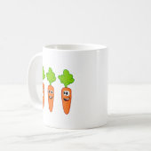 Zanahorias divertidas コーヒーマグカップ (正面左)