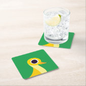 Zanderアヒル スクエアペーパーコースター (インサイチュ)