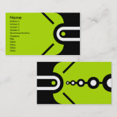 Zander -緑 名刺 (正面/裏面)