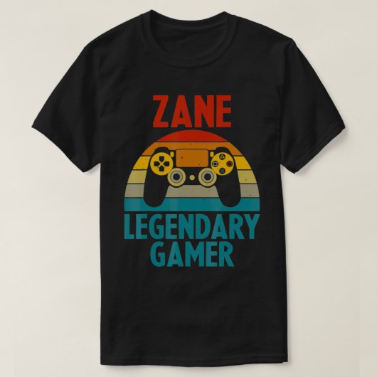 ZANEギフト名ゲームパーソナライズされたギークバット Tシャツ (デザイン正面)