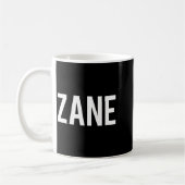 Zane クールな新しい面白い名前のファンギフトTシャツ コーヒーマグカップ (左)