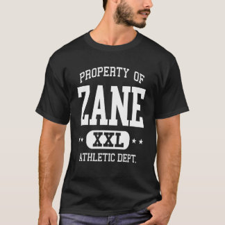 Zane レトロ アスレチック プロパティ 部局 1 tシャツ
