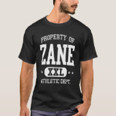 Zane Retro Athletic Property Dept 1 Tシャツ (正面)