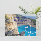 Zanteの結婚式結婚した後のパーティー 招待状 (スタンド正面)