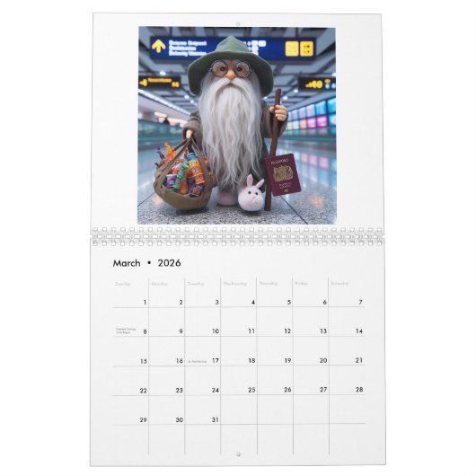 Zanyカレンダー カレンダー (3月 2026)