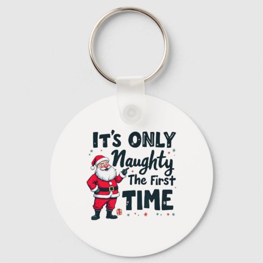 Zany It's Only Naughty The First Time Santa Christ キーホルダー (正面)