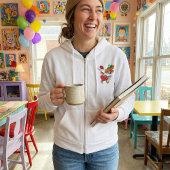 Zany Woman Running Clown パーカ