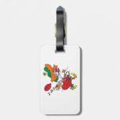 Zany Woman Running Clown ラゲッジタグ (裏面縦)