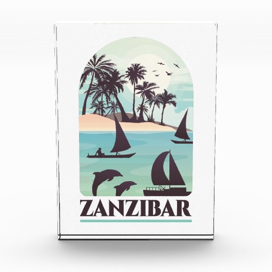 Zanzibarアフリカヴィンテージ写真ブロック フォトブロック (正面)
