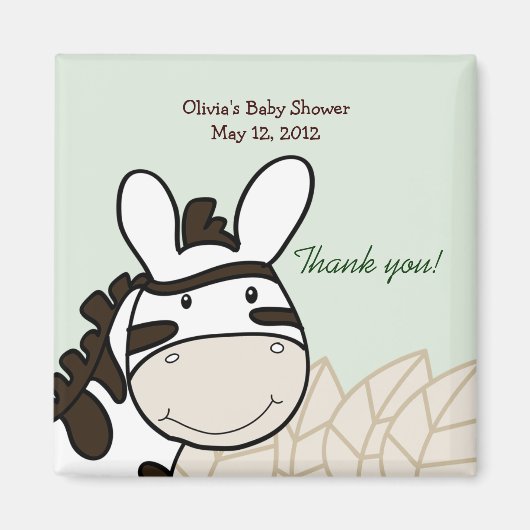 ZANZIBARクルー（ジャングルゼブラ）ビーフマグネット マグネット (正面)