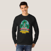 Zanzibar Palm Beach Surfing Souvenir Beach Vacatio Tシャツ (正面フル)