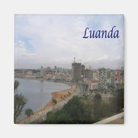 zAO006 LUANDA,アンゴラ,アフリカ,冷蔵庫 マグネット (正面)