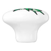 ZAPおもしろいレトロ漫画ブックアーポップ・アートのト セラミックノブ (側面)