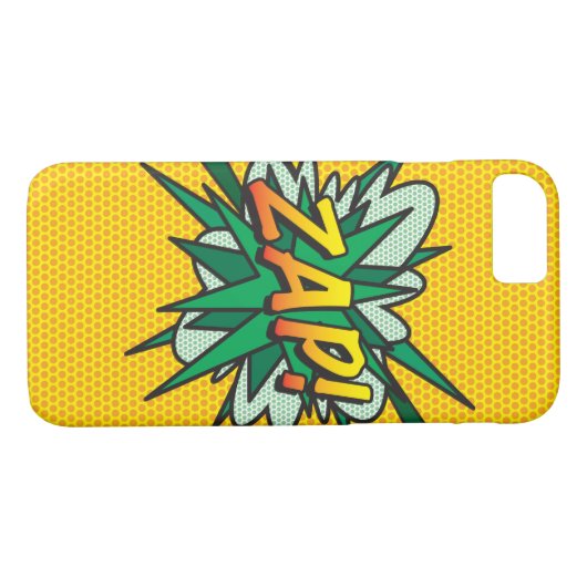 ZAPおもしろいレトロ漫画ブックアーポップ・アートのト Case-Mate iPhoneケース (裏面(横))