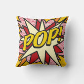 ZAPポップ・アートのおもしろいレトロ漫画ブックアポップ・アートのート クッション (裏面)