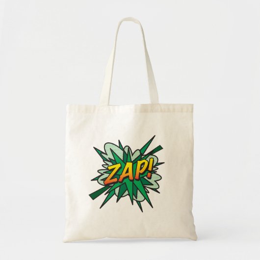 ZAP コミック・モダン・タイポグラフィー トートバッグ (正面)