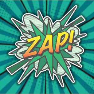 ZAP ファン レトロ コミック ポップアート シール